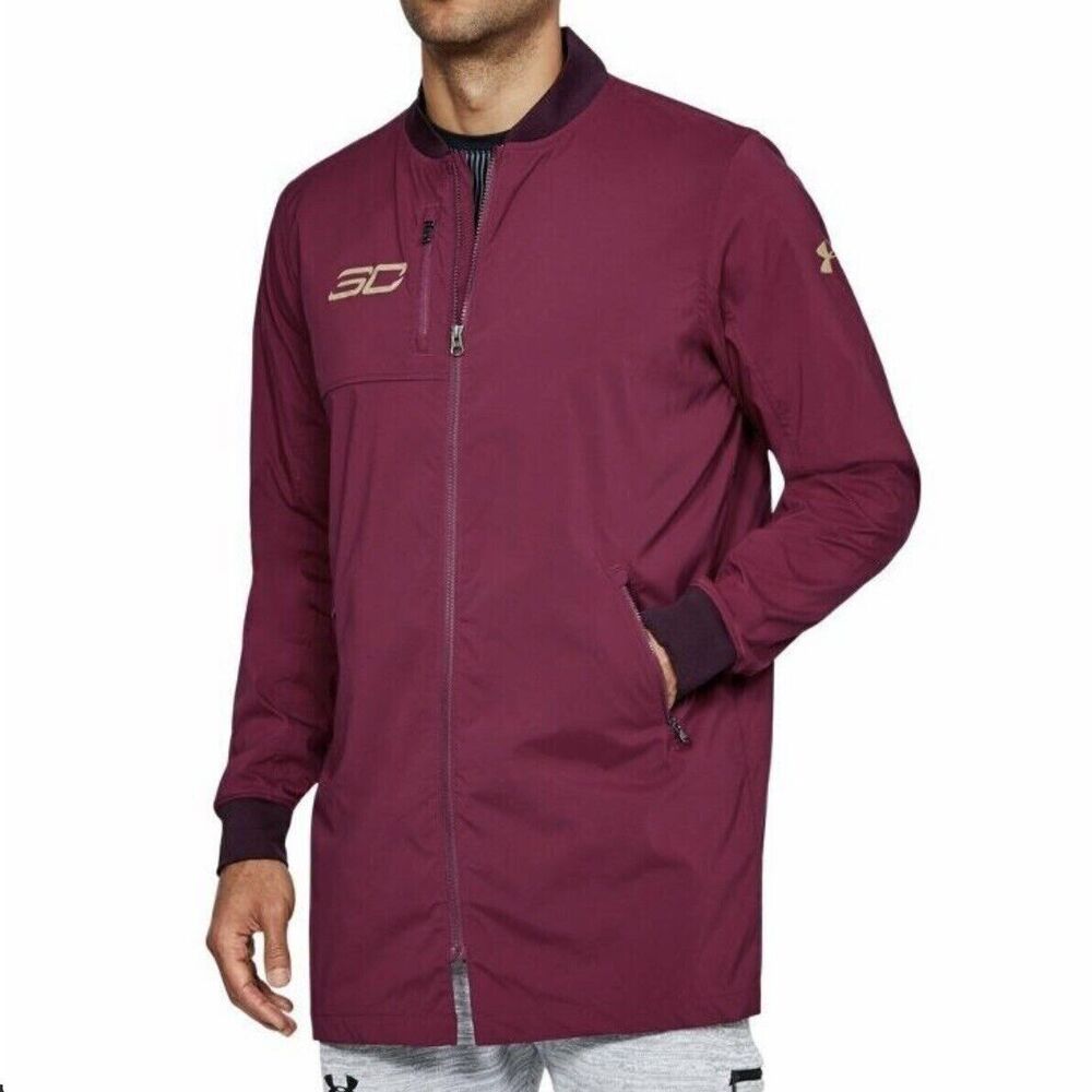 NEW Under Armour Stephen Curry  basketball Jacket  XLT Men's Full Zip Varsity